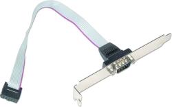 Gembird DB9M - COM 9PIN csatlakozó aljzat, 25cm (CCDB9RECEPTACLE) (CCDB9RECEPTACLE)