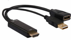 MicroConnect HDMI to Displayport 4K 30Hz konverter (HDMDPP1) (HDMDPP1)