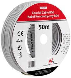 Maclean RG6 koax kábel 50m duplán árnyékolt (MCTV-571) (MCTV-571)