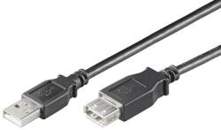 MicroConnect USB 2.0 hosszabbító kábel 0.5m (USBAAF05B) (USBAAF05B)