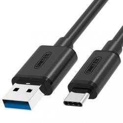 Unitek Prémium USB 3.1 Gen 1 USB C apa - USB A apa kábel 1m (Y-C474BK+) (Y-C474BK+)