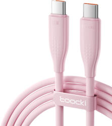 Toocki USB C 5A 100W kábel 1.2m pink (TXCTT1-RL04) (TXCTT1-RL04)
