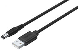 Unitek USB - DC 5.5x2.5 kábel, 1.5m (Y-C4046BK) (Y-C4046BK)