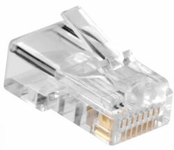 BLM RJ45 UTP Cat5e csatlakozó dugó tömör kábelhez, 1db (BK-17)