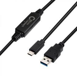 MicroConnect USB C - USB 3.1 aktív kábel 5m (USB3.1CA5AMP) (USB3.1CA5AMP)