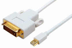 MicroConnect mini DP 1.2 - DVI-D kábel 1m (MDPDVI1) (MDPDVI1)