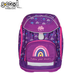 S-Cool Ghiozdan anatomic FOLLOW YOUR DREAMS, 41x28x21 cm - S-COOL (SC2657)