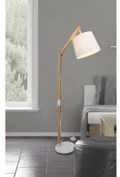 Brilliant Lampadar Carlyn E27 max. 1x60W, lemn/alb (09958A75)