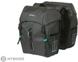 Basil DISCOVERY 365D DOUBLE BAG M hordtáska, 18 l, fekete melange