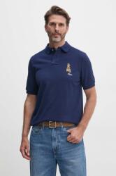 Ralph Lauren polo de bumbac culoarea albastru marin, cu imprimeu, 710953336 9BYH-POM03B_59X (710953336)