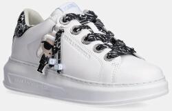 KARL LAGERFELD sneakers din piele KAPRI culoarea alb, KL62574F 9BYH-OBD401_00X (KL62574F.010)