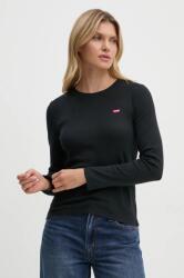 Levi's longsleeve femei, culoarea negru, 000KL 9BYH-TSD0NJ_99X