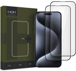 HOFI FNS0318 Apple Iphone 16 HOFI Glass Pro+ üveg képernyővédő fólia, 2 db-os csomag, fekete (FNS0318)