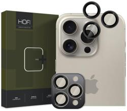 HOFI FNS0313 Apple iPhone 16 Pro / 16 Pro Max HOFI CAMRING PRO+ üveg kamera lencse védő, Fekete (FNS0313)
