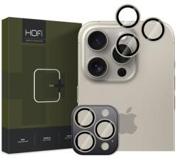 HOFI FNS0315 Apple iPhone 16 Pro / 16 Pro Max HOFI CAMRING PRO+ üveg kamera lencse védő, Natúr Titán (FNS0315)