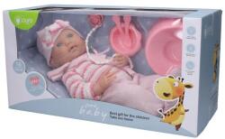 Wiky Bebeluș în salopetă roz de 40 cm (WKW039289) Figurina