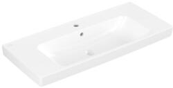 Villeroy & Boch Architectura mosdó középen, négyszög, 3 csaplyukf. , túlfolyóval 1000x445 mm, fehér, CeramicPlus 4A87A5 (4A87A5R1)