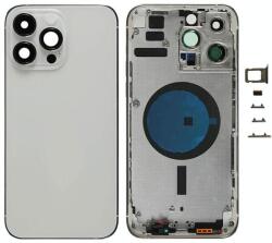 tel-szalk-192969514675 Apple iPhone 14 Pro Max EU Ver Ezüst akkufedél hátlap - burkolati elem oldalsó gombokkal (tel-szalk-192969514675)