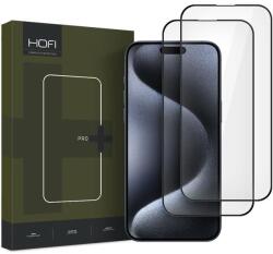 HOFI FNS0319 Apple Iphone 16 Pro HOFI Glass Pro+ üveg képernyővédő fólia, 2 db-os csomag, fekete (FNS0319)