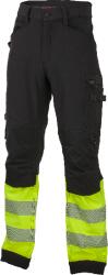 BENNON Pantaloni de lucru REFLECTOS, negru/galben