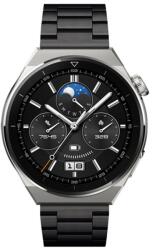 Huawei Watch GT / GT2 / GT2 Pro (46 mm) okosóra szíj - F- Design FS06 - fekete fém szíj (szíj szélesség: 22 mm) - graffistore