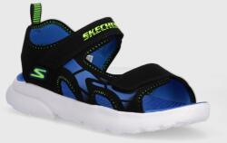 Skechers gyerek szandál RAZOR SPLASH fekete - fekete 28