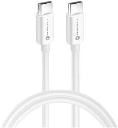 USB Type-C töltő- és adatkábel, USB Type-C, 100 cm, 5000 mA, 100W, gyorstöltés, PD, QC 4.0, C339, fehér