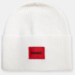 HUGO gyapjú sapka bézs, gyapjú - bézs Univerzális méret