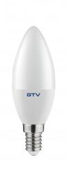 GTV LD-SMDC37-80 LED FÉNYFORRÁS, A-G, C37, SMD 2835, 3000K, E14, 8, 0W, AC180-250V, 160°, 720lm, 70mA (LD-SMDC37-80)