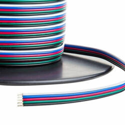 NNLED RGB+W kábel LED szalagokhoz 5 VEZETÉS 5x0, 32mm 1M (LEDAKC02611MB)
