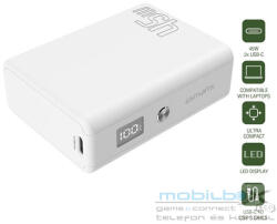 4smarts Pocket Slim külső akkumulátor, 10000mAh, 45W, fehér (4S540654) - mobil-box