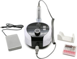 Global Fashion Pilă electrică pentru manichiură și pedichiură BS - 619 Bee Nails, 45000 rotații 65w, alb