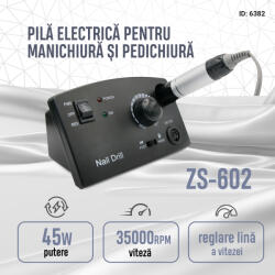 Global Fashion Pila Electrica ZS-602, 45W, 35000 rpm, Neagra