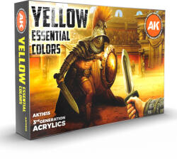 AK Interactive YELLOW ESSENTIAL COLORS 3GEN SET (AK11615)