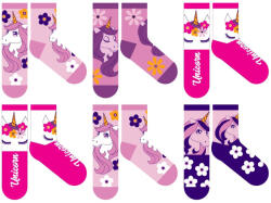  Unikornis gyerek zokni (6 pár) (UNI-NORSO-0122-B_6p_23-26)