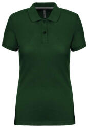 Designed To Work WK275 Női galléros póló rövid ujjakkal, oldalsó slicceléssel Designed To Work, Forest Green-3XL (wk275fo-3xl)