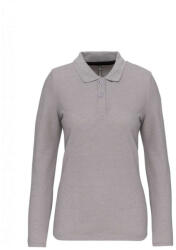 Designed To Work WK277 Női hosszú ujjú galléros piké póló Designed To Work, Oxford Grey-M (wk277oxg-m)