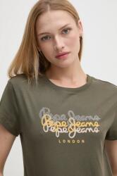 Pepe Jeans pamut póló GALEY női, zöld, PL505941 - zöld XL