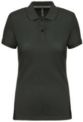 Designed To Work WK275 Női galléros póló rövid ujjakkal, oldalsó slicceléssel Designed To Work, Dark Grey-XL (wk275dg-xl)
