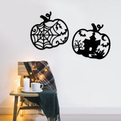 DUBLEZ Halloweeni fa képek - Tökök 2db