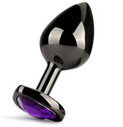 Guilty Toys Anal Plug Dark Anal Plug Medium, Heart Shape, Purple