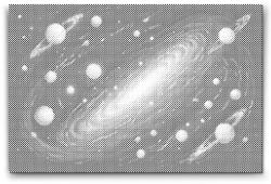 PontPöttyöző - Galaxis Méret: 40x60cm, Keretezés: Kartonlemezen, Szín: Zöld