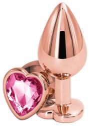Passion Labs Dop Anal Metalic Large Heart Shape Rose Gold / Roz