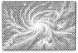 PontPöttyöző - űrköd Méret: 40x60cm, Keretezés: Műanyagtáblával, Szín: Piros
