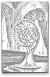  PontPöttyöző - Erdei sarok Méret: 40x60cm, Keretezés: Műanyagtáblával, Szín: Kék