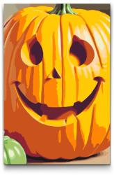  Festés számok szerint - Faragott tök Méret: 40x60cm, Keretezés: Keret nélkül (csak a vászon)