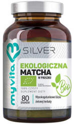  MyVita Silver Pulbere matcha organică, ceai verde Bio, 80 g