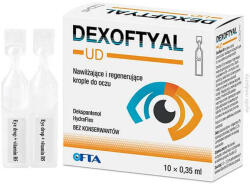  Dexoftyal UD, picături oftalmice hidratante și regeneratoare, 0, 35 ml x 10 min