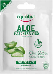 Equilibra Aloe, mască facială purificatoare, 2 x 7, 5 ml