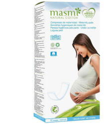 Masmi Natural Cotton, tampoane postnatale din bumbac organic, 10 bucăți